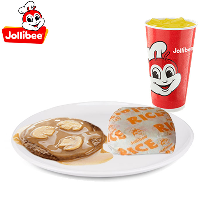 1 pc Burger Steak with Drink