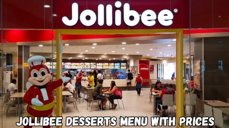 Jollibee Desserts Menu With Prices